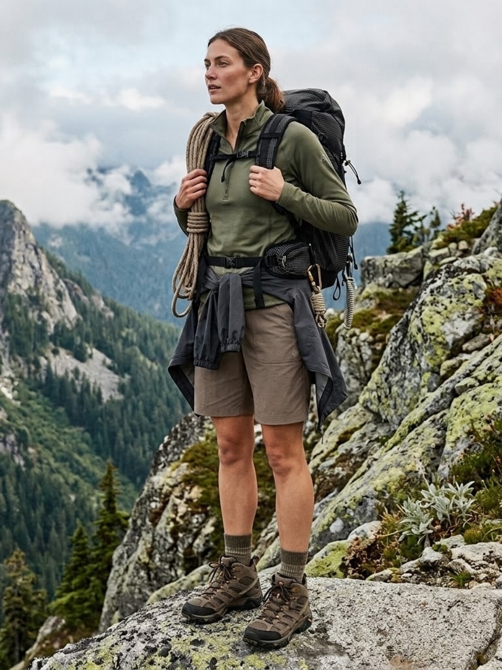 Eddie Bauer T12 Tall Horizon Bermuda Shorts Gorpcore Utility Minimalist Tech